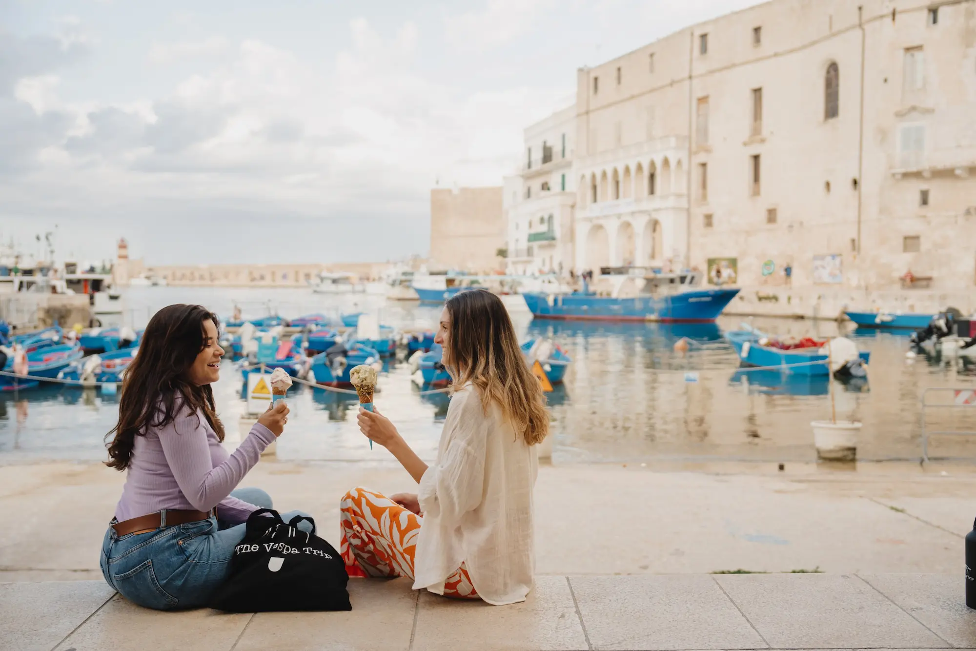 puglia apulien polignano a mare gelato italien roadtrip